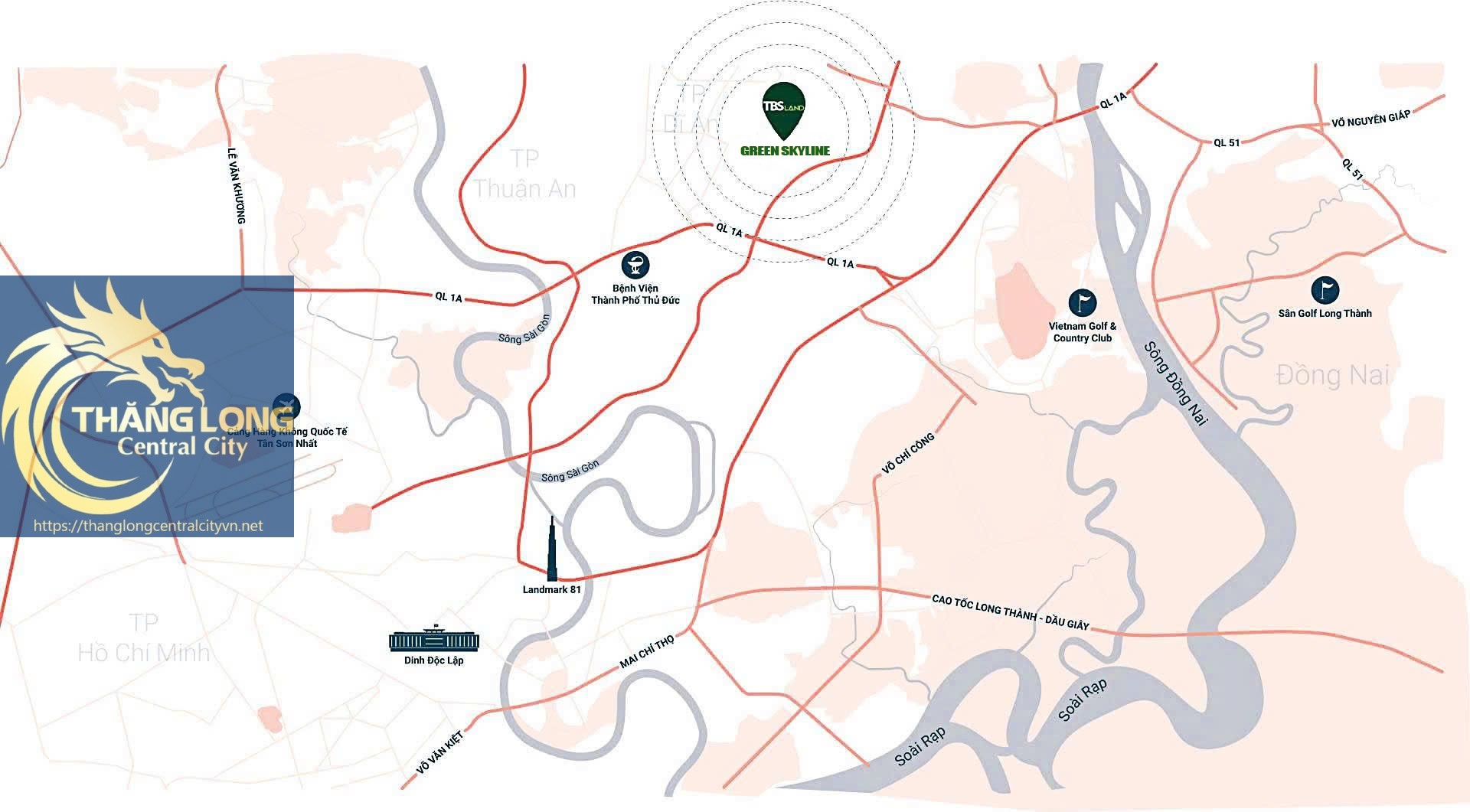 Vị Trí Green Skyline 1
